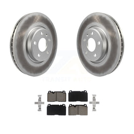 Front Coated Disc Brake Rotors And Ceramic Pads Kit For Audi Q5