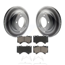 Rotor de frein à revêtement avant et Kit de plaquettes en céramique pour Toyota Tundra Sequoia Lexus LX570 