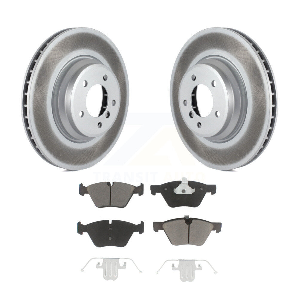 Front Coated Disc Brake Rotors And Ceramic Pads Kit For 2007 BMW 335xi