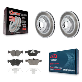 [Front] 2007 BMW 335xi Premium Coated Rotors & Ceramic Pads Brake Kit For Max Braking