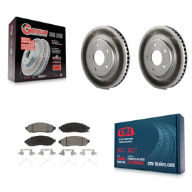 Front Coat Disc Brake Rotor Ceramic Pad Kit For Nissan NV200 LEAF Chevrolet City