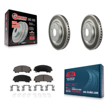 Charger l'image dans la galerie, Front Coated Disc Brake Rotors And Ceramic Pads Kit For Nissan Rogue