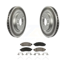 Charger l&#39;image dans la galerie, Front Coated Disc Brake Rotors And Ceramic Pads Kit For Nissan LEAF