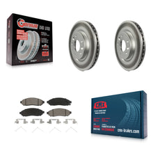 Charger l'image dans la galerie, Front Coated Disc Brake Rotors And Ceramic Pads Kit For Nissan LEAF