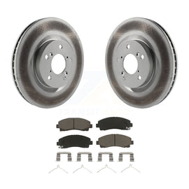 [Front] 2009-2014 Acura TL Premium Coated Rotors & Ceramic Pads Brake Kit For Max Braking