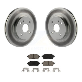 [Front] 2011-2014 Mazda 2 Premium Coated Rotors & Ceramic Pads Brake Kit For Max Braking