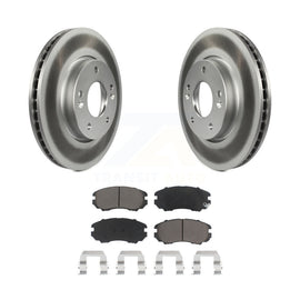 [Front] 2010-2011 Kia Soul 2.0L Premium Coated Rotors & Ceramic Pads Brake Kit For Max Braking