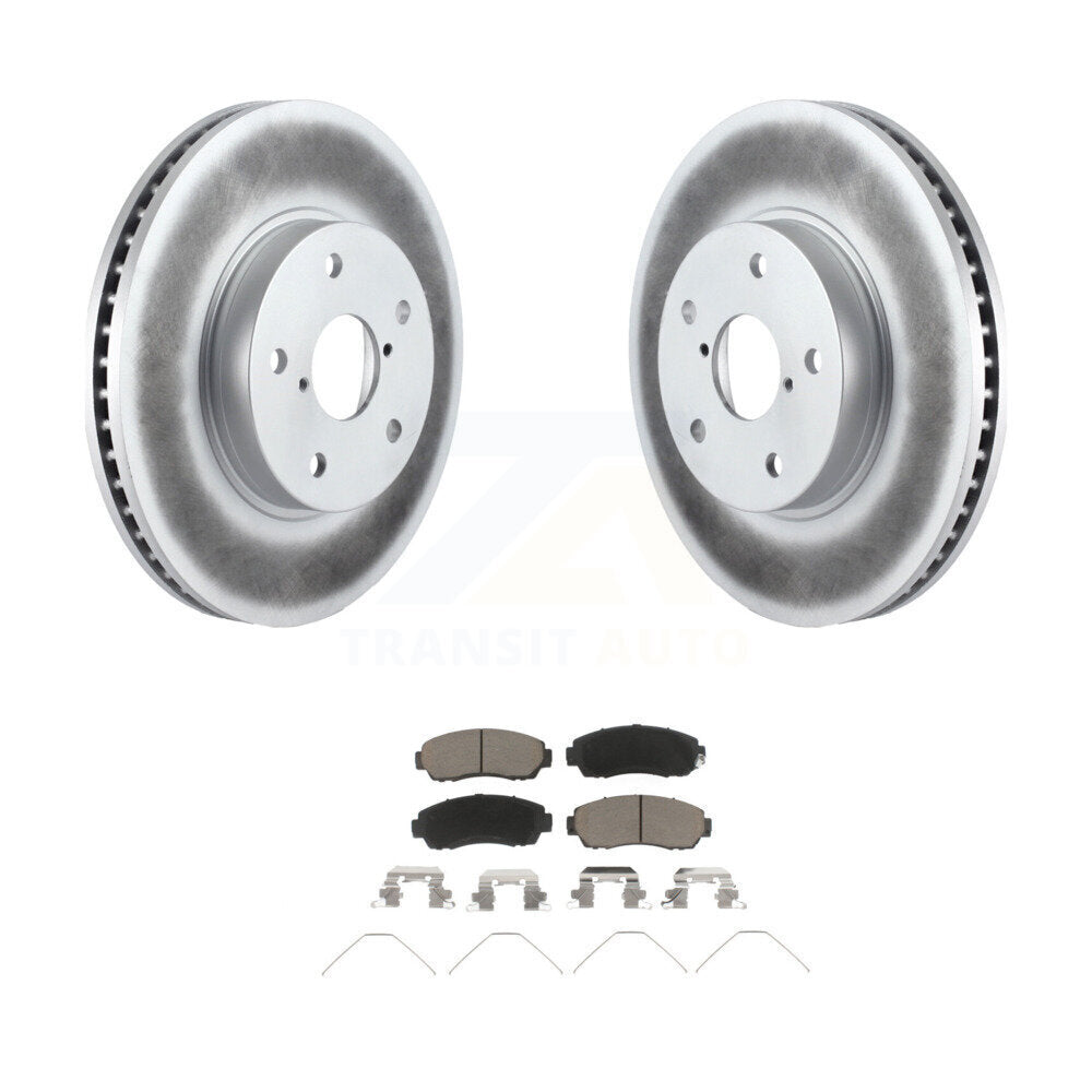 Front Coated Disc Brake Rotor & Ceramic Pad Kit For 2016-2019 Subaru Legacy 2.5L