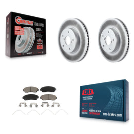 [Front] 2016-2019 Subaru Legacy 2.5L Premium Coated Rotors & Ceramic Pads Brake Kit For Max Braking