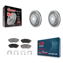 Charger l'image dans la galerie, Front Coat Brake Rotors Ceramic Pad Kit For Subaru Outback Legacy WRX Tribeca B9
