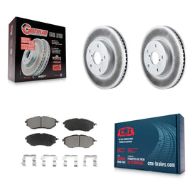 [Front] 2015 Subaru Legacy 2.5L Premium Coated Rotors & Ceramic Pads Brake Kit For Max Braking