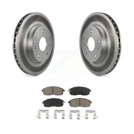 Front Coated Disc Brake Rotors And Ceramic Pads Kit For Suzuki SX4 Crossover