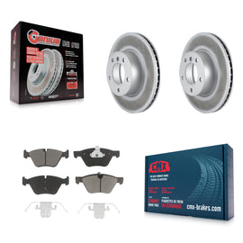 Front Coated Brake Rotor Ceramic Pad Kit For BMW 328i 325i 128i 328xi 325xi 323i