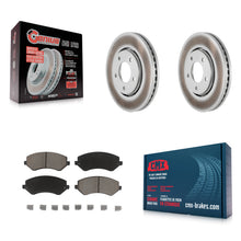 Charger l'image dans la galerie, Front Coated Brake Rotor Ceramic Pad Kit For Dodge Chrysler Town &amp; Country Grand