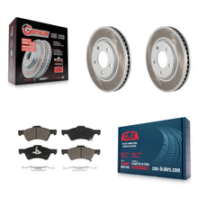 Charger l'image dans la galerie, Front Coated Brake Rotor Ceramic Pad Kit For Dodge Grand Caravan Chrysler Town &amp;