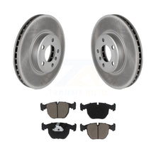 Load image into Gallery viewer, Front Coated Disc Brake Rotors And Ceramic Pads Kit For BMW X5