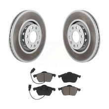 Load image into Gallery viewer, Front Coated Disc Brake Rotors And Ceramic Pads Kit For Audi A4 Quattro A6 S4 S6