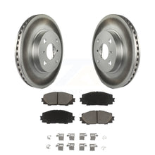 Charger l&#39;image dans la galerie, Front Coated Disc Brake Rotors Ceramic Pad Kit For Toyota Yaris Prius C Scion iQ