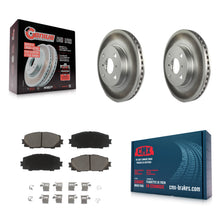 Load image into Gallery viewer, Front Coated Disc Brake Rotors Ceramic Pad Kit For Toyota Yaris Prius C Scion iQ