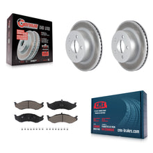 Charger l'image dans la galerie, Front Coat Brake Rotor Ceramic Pad Kit For Jeep Wrangler Cherokee Grand Wagoneer