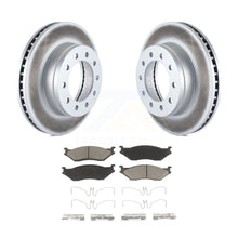 Load image into Gallery viewer, Front Coated Brake Rotor &amp; Ceramic Pad Kit For Ford F-450 Super Duty F-550 CF500