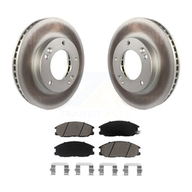 [Front] 2003-2006 Kia Sorento Premium Coated Rotors & Ceramic Pads Brake Kit For Max Braking
