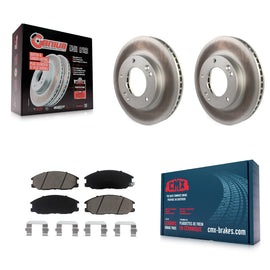 [Front] 2003-2006 Kia Sorento Premium Coated Rotors & Ceramic Pads Brake Kit For Max Braking