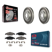 Charger l'image dans la galerie, Front Coated Disc Brake Rotors And Ceramic Pads Kit For Ford Mustang