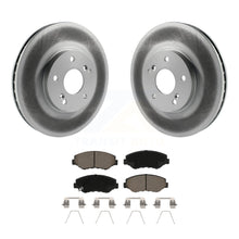 Charger l'image dans la galerie, Front Coated Disc Brake Rotors And Ceramic Pads Kit For Honda Pilot Accord