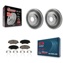 Load image into Gallery viewer, Front Coated Disc Brake Rotors And Ceramic Pads Kit For Honda Pilot Accord