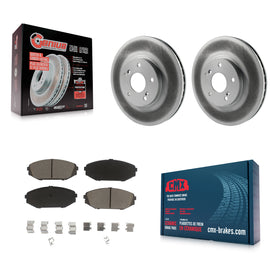 Front Coated Disc Brake Rotors And Ceramic Pads Kit For Honda Odyssey Acura MDX