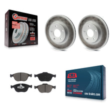 Charger l'image dans la galerie, [Front] 2010-2013 Ford Transit Connect Premium Coated Rotors &amp; Ceramic Pads Brake Kit For Max Braking
