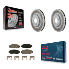 Charger l'image dans la galerie, Front Coat Brake Rotor Ceramic Pad Kit For 04-05 Acura TL Automatic transmission