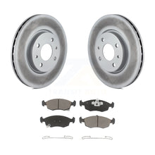 Charger l&#39;image dans la galerie, Front Coated Disc Brake Rotors And Ceramic Pads Kit For Fiat 500