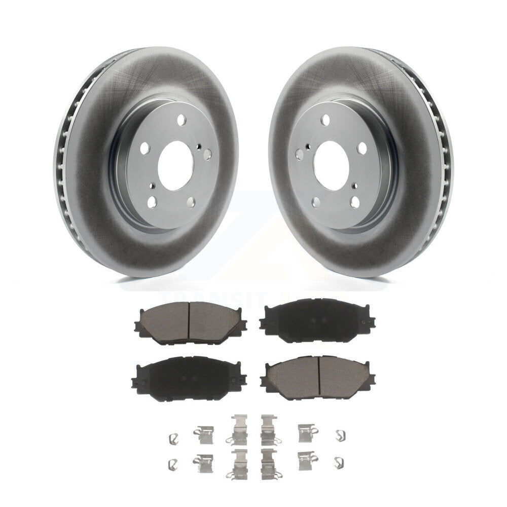 Front Coated Disc Brake Rotors And Ceramic Pads Kit For Lexus IS250