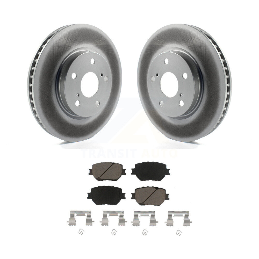 Front Coated Disc Brake Rotors And Ceramic Pads Kit For Lexus IS250