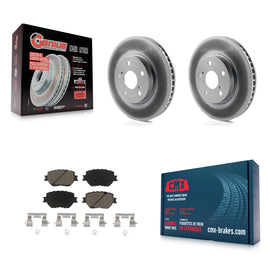 Front Coated Disc Brake Rotors And Ceramic Pads Kit For Lexus IS250