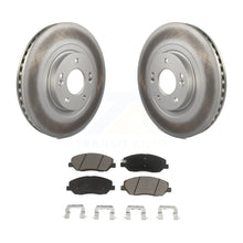 Load image into Gallery viewer, Front Coated Brake Rotors Ceramic Pad Kit For 2013-2016 Hyundai Santa Fe XL 3.3L