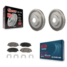 Charger l'image dans la galerie, [Front] 2013-2016 Hyundai Santa Fe XL 3.3L Premium Coated Rotors &amp; Ceramic Pads Brake Kit For Max Braking