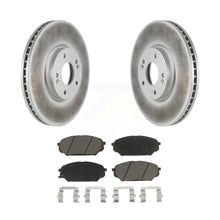 Charger l&#39;image dans la galerie, Front Coated Disc Brake Rotor And Ceramic Pad Kit For 2007-2012 Hyundai Veracruz