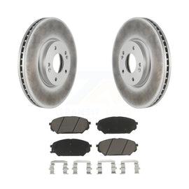 [Front] 2007-2012 Hyundai Veracruz Premium Coated Rotors & Ceramic Pads Brake Kit For Max Braking