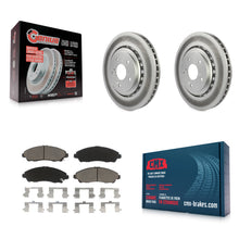 Charger l'image dans la galerie, [Front] 2014-2016 Acura MDX Premium Coated Rotors &amp; Ceramic Pads Brake Kit For Max Braking