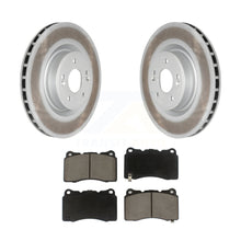 Load image into Gallery viewer, Front Coated Disc Brake Rotors And Ceramic Pads Kit For Hyundai Genesis Coupe