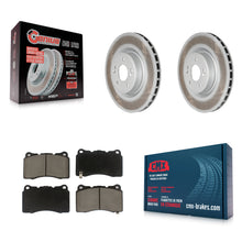 Charger l'image dans la galerie, Front Coated Disc Brake Rotors And Ceramic Pads Kit For Hyundai Genesis Coupe