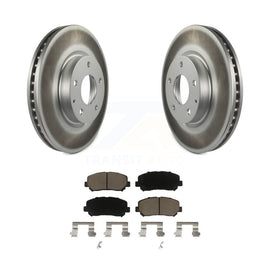 [Front] 2013-2015 Mazda CX-5 Premium Coated Rotors & Ceramic Pads Brake Kit For Max Braking