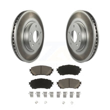 Load image into Gallery viewer, Front Coated Disc Brake Rotors And Ceramic Pads Kit For Mazda 6