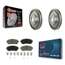 Charger l'image dans la galerie, Front Coated Disc Brake Rotors And Ceramic Pads Kit For Mazda 6