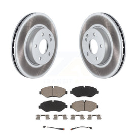 [Front] 2016-2020 Mercedes-Benz Metris Premium Coated Rotors & Ceramic Pads Brake Kit For Max Braking