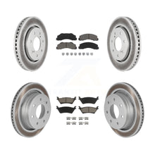 Charger l'image dans la galerie, Front Rear Coated Brake Rotor &amp; Ceramic Pad Kit For Ford F-150 With 7 Lug Wheels