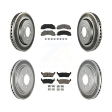 Charger l'image dans la galerie, Front Rear Coated Brake Rotors Ceramic Pad Kit For Ford F-150 Expedition Lincoln